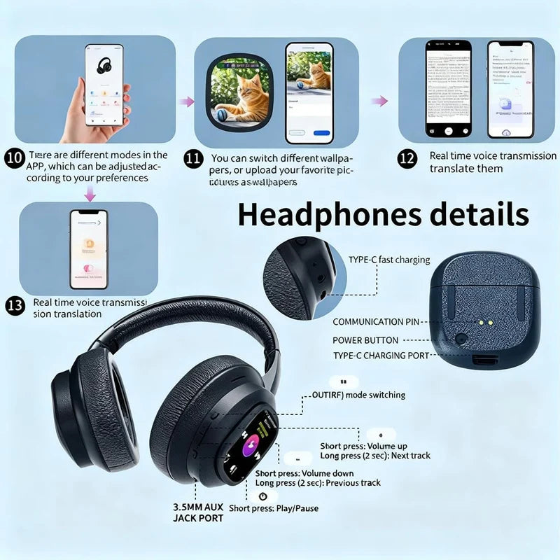 Modio Smart Touchscreen Headphones