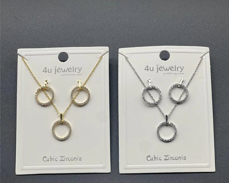 Crystal Halo Circle Set